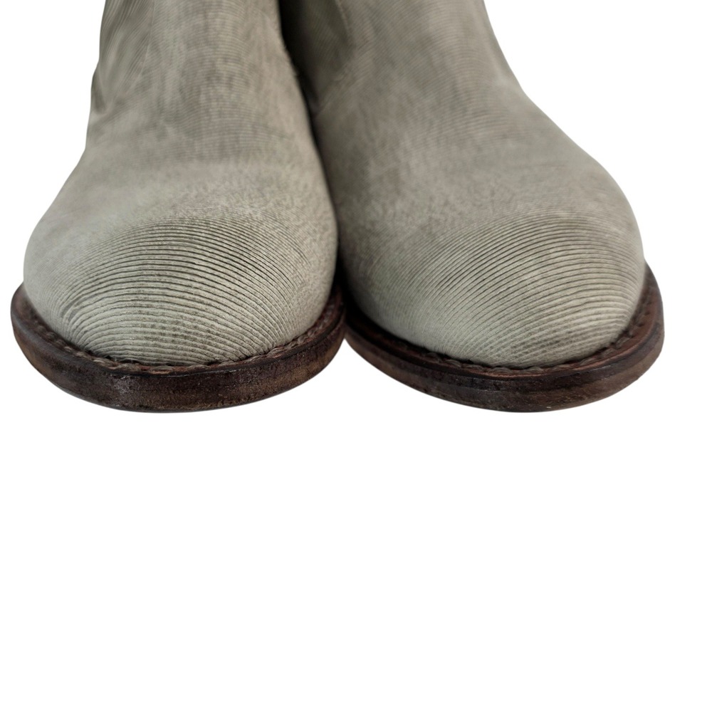 Fiorentini + Baker Womens 36 Cream Textured Leather Ankle Boots - Picture 7 of 15